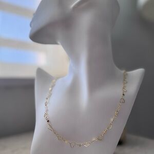 Stainless Steel Gold Necklace with Heart and Star Design | Adjustable